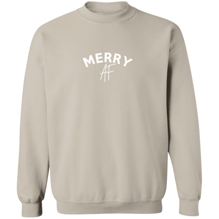 Merry AF Christmas Crew Neck Sweatshirt