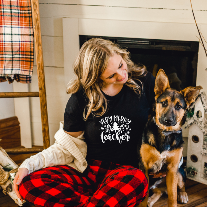 Very Merry Christmas Teacher T-Shirt