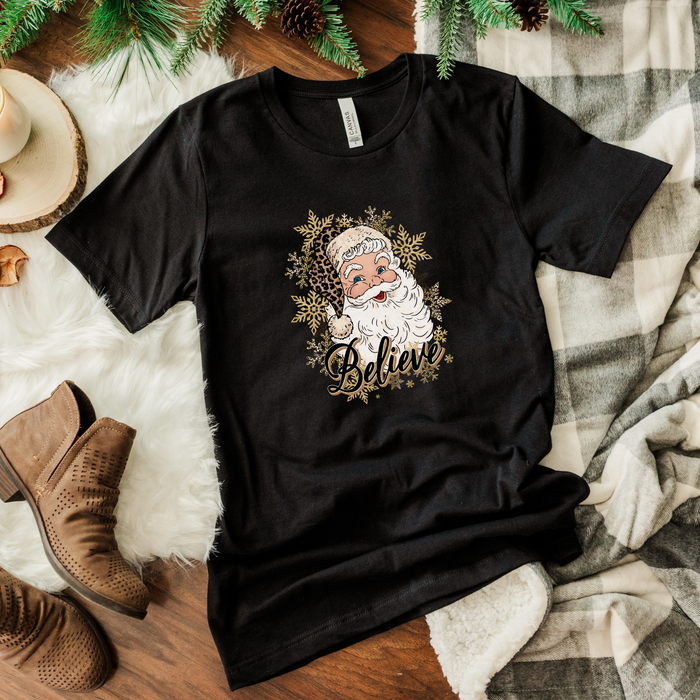 Vintage Santa Believe T-Shirt