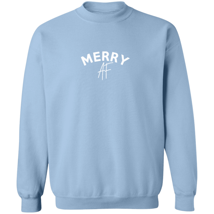 Merry AF Christmas Crew Neck Sweatshirt