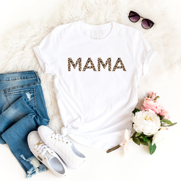 Mama Leopard Print T-Shirt