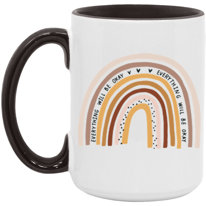 Everything Will Be Okay Rainbow Mug