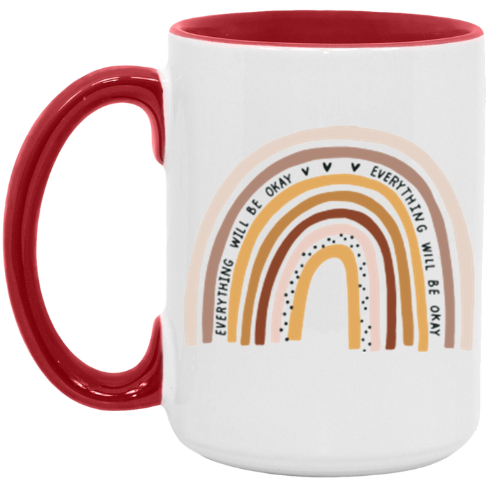 Everything Will Be Okay Rainbow Mug